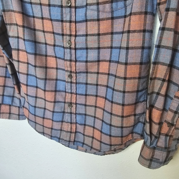 Goodfellow‎ Mens S Small Flannel Checkered Plaid Button Down Long Sleeve - Picture 3 of 10